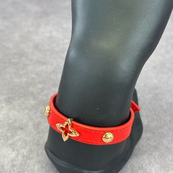 Louis Vuitton Blooming Red Monogram Flower Bracelet M6535 New - Picture 2 of 12